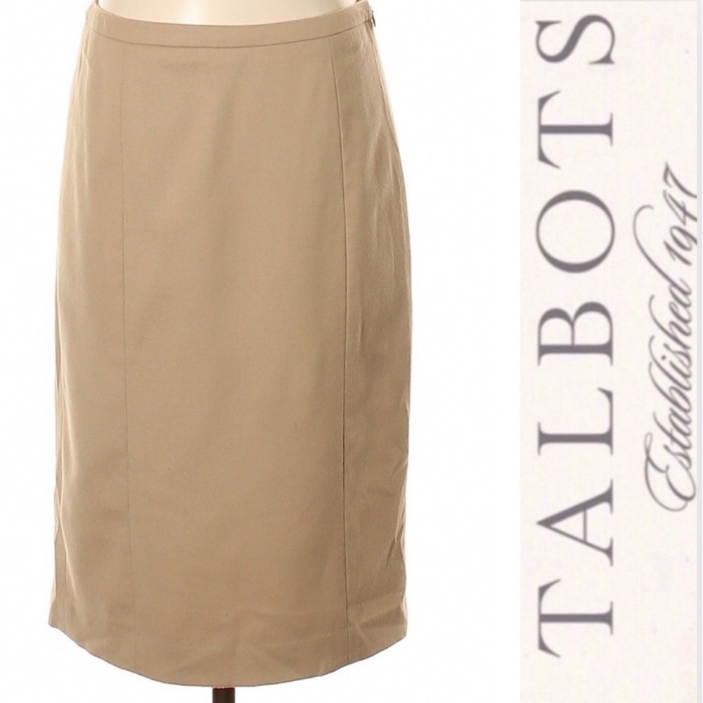 Talbots Wool Knee Length Career Pencil Skirt
